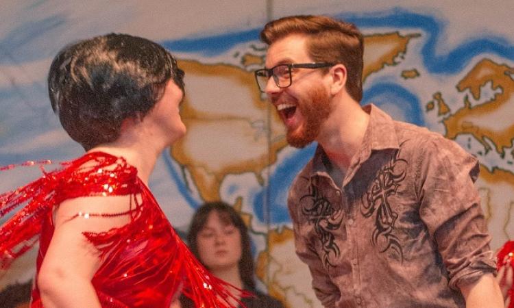 The cast in rehearsals for the debut of When You're a Star.