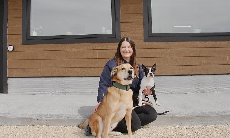 Sara Matwychuk, owner of Talk of the Tail, which is opening a new facility in Niverville this week.