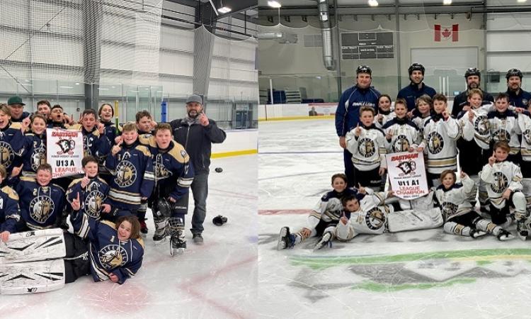 The U11A and U13A Clippers took home their respective banners this season.