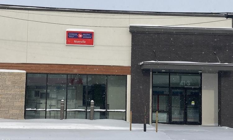 The new Canada Post location on Main Street Niverville.