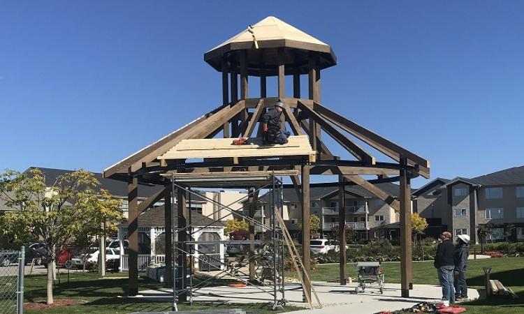 The Heritage Pavilion under construction.