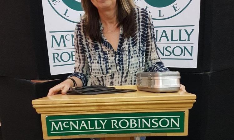 Brenda Sawatzky at a reading at McNally Robinson in Winnipeg.
