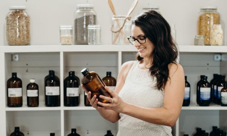 Candace Alarie, owner of SOAK Bath Co.