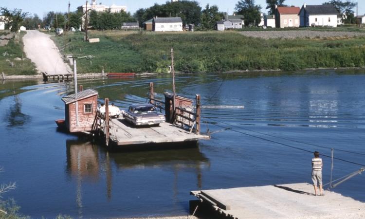 The St. Adolphe ferry in August 1960.