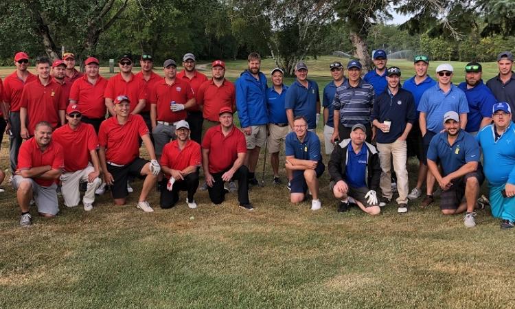 Local golfers gather for the 2019 Masters fundraising tournament.
