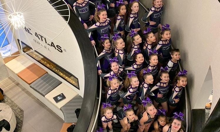 Phoenix Cheer competes in Regina, Saskatchewan.