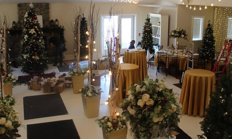 Exclusive peek inside the Whitetail Meadow set, its halls decked for Christmas.