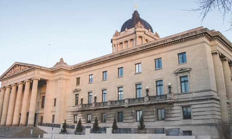 The Manitoba legislature.