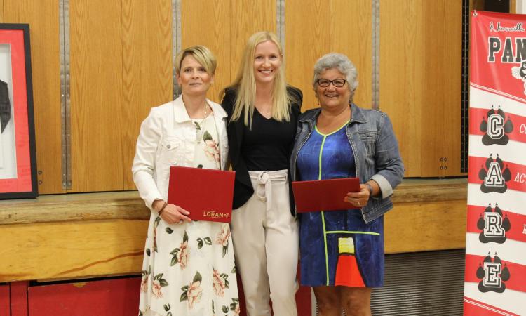 Angela Burtnack-Schinkel, Lauren Wiebe, and Wilma Keating.