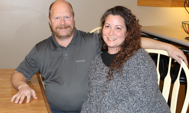 Todd and Lisa Wiebe of Niverville.