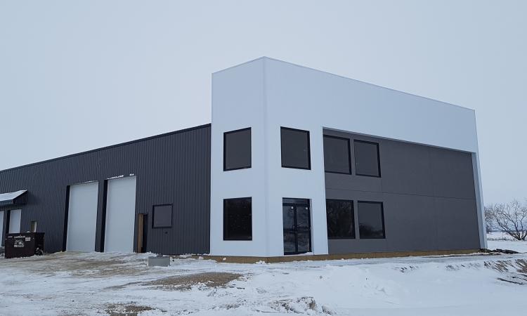 Performance Insulation’s new building in Niverville’s business park.
