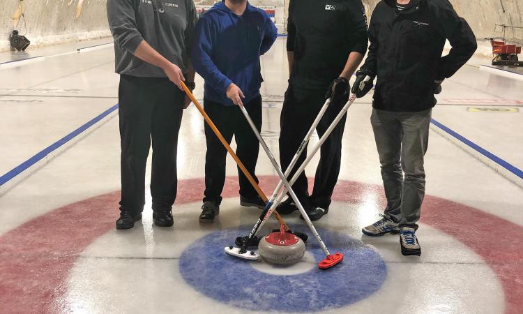 The 2019 champions Matt Tkatchyk, Dustin Krahn, Kris Dueck, and Patrick Friesen