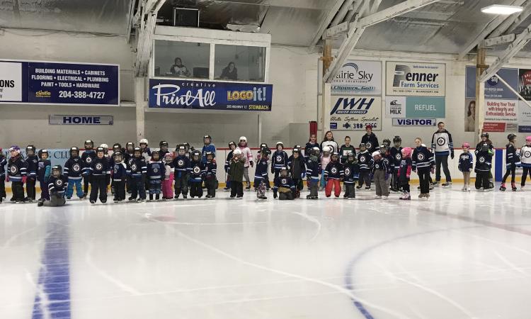 The many skaters of the Niverville Skating Club, at the annual Ice Show.