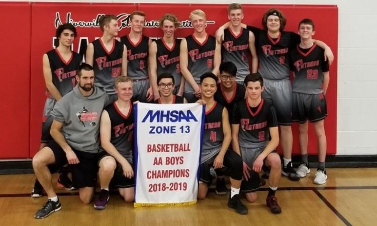 NCI’s Varsity Boys after winning the Zone 13 banner.
