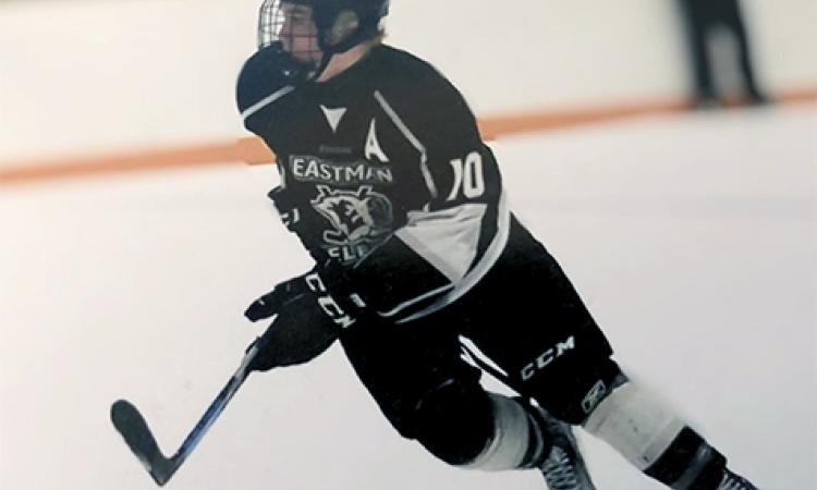 Matt Egan on the ice