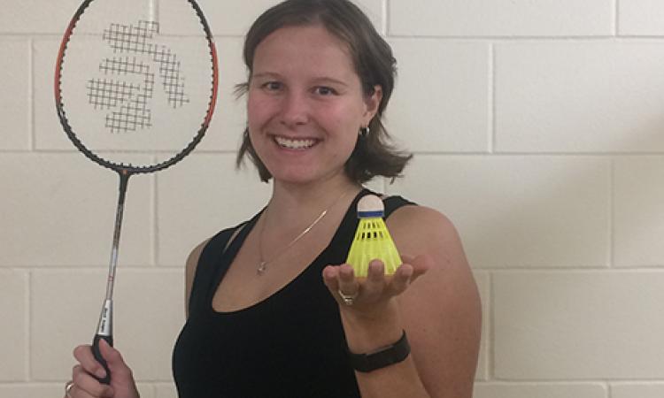 Chantel Todd takes on badminton