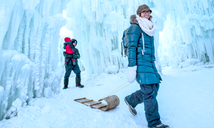 Manitobans walk the ethereal corridors of the Ice Castles