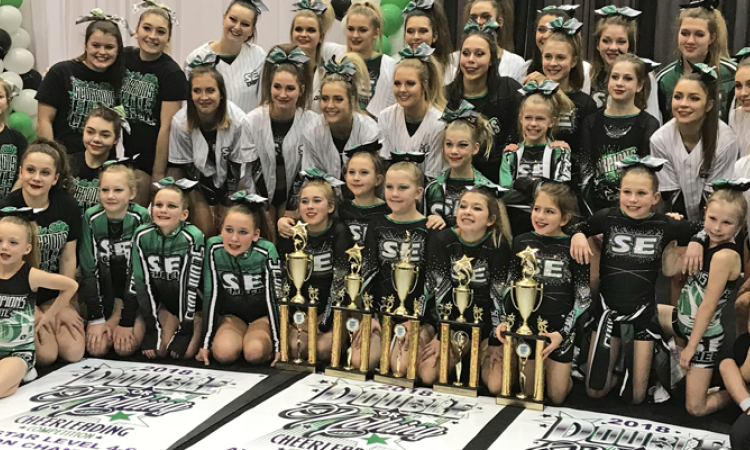 Scorpions Elite Cheer, in its eighth competitive season, has almost 100 athletes in its ranks