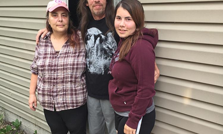 Brenda and Mitch Due with their daughter Dokiah