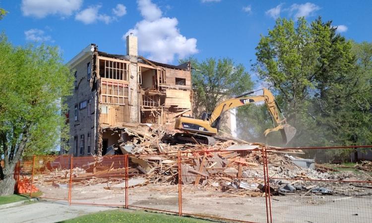 The demolition as of May 23
