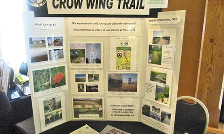 Last year's booth about the Crow Wing Trail