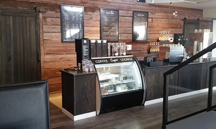 The coffee bar at Capo's new Niverville location