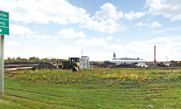 Construction Underway for Pilot Flying J in Ste. Agathe