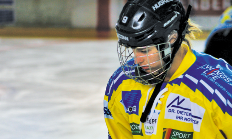 Jessie Stott on the ice