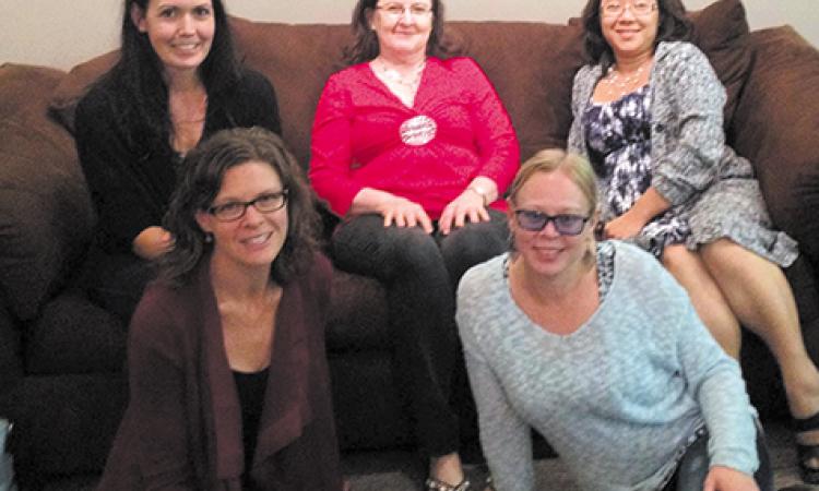TCG board members, Laurie Loeppky, Lisa Fehr, Caroline Kopytko, Leah Dyck, and Lyndsay Eidse