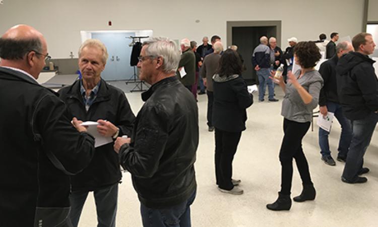 Councillors mingle with residents at open house