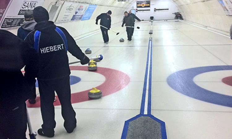 Niverville Curling Club playoff action in Otterburne
