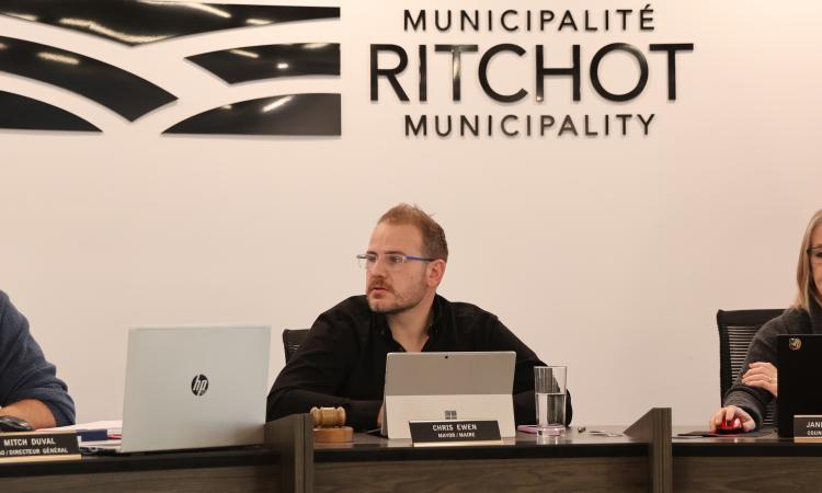 A council meeting at the RM of Ritchot.