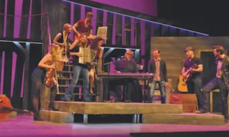 The cast of Cash: Ring of Fire at Rainbow Stage