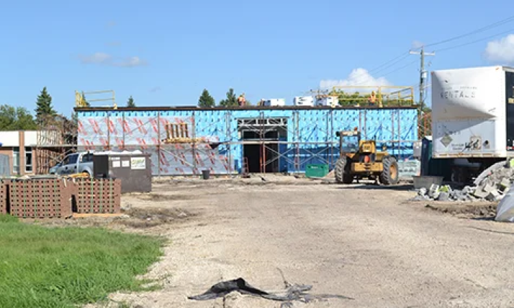 Construction underway at the Niverville Elementary School