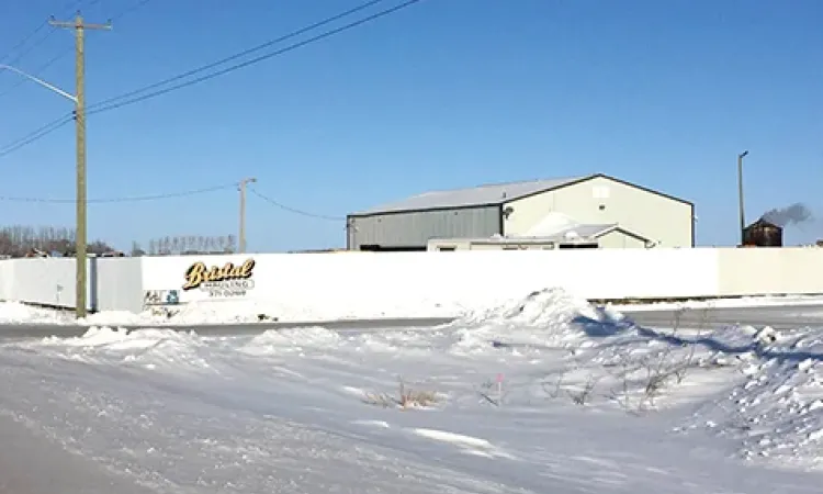 The Bristal Hauling site north of Niverville
