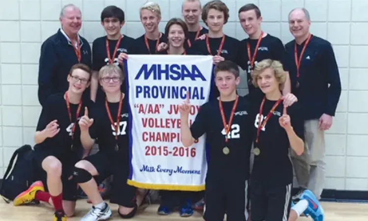Niverville's Junior Varsity Boys volleyball team