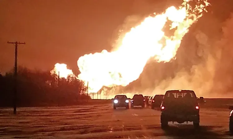 The 2014 Otterburne pipeline explosion