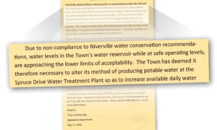 The Highlands and Fifth Avenue Estates received repeated notices from town council regarding high levels of water