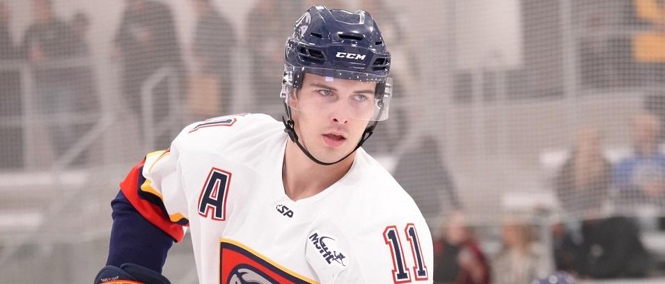 Brendan Kerr, alternate captain for the Nighthawks.