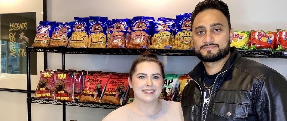 Ashley and Akash Singh at Dope Treats in Niverville.
