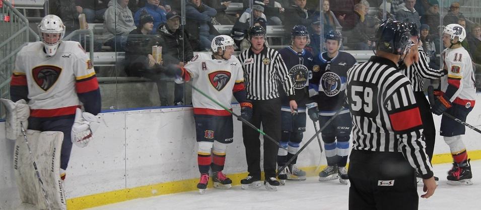 The Niverville Nighthawks earned perhaps their biggest win of the season on Wednesday night at home when they knocked off the league-leading Steinbach Pistons by a 6–4 score.