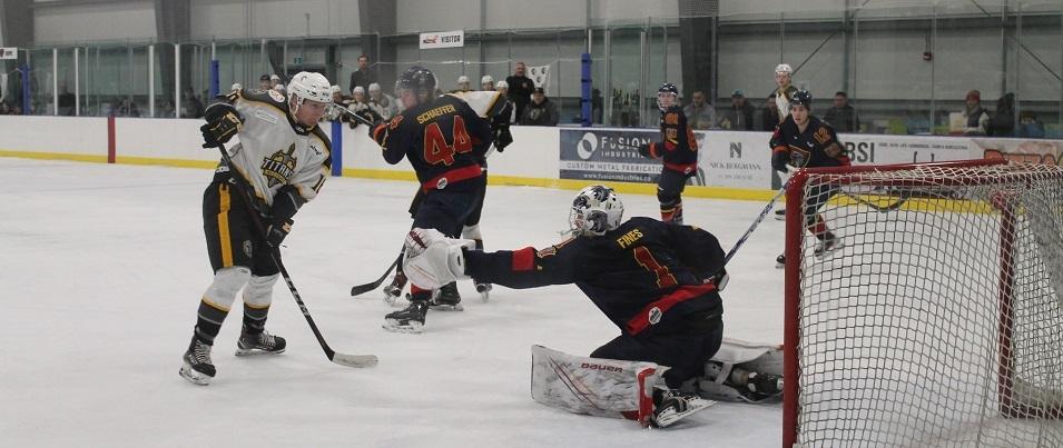 The fans got their money’s worth at the CRRC on Saturday night, but in the end the Niverville Nighthawks fell 6–5 in a shootout to the Neepawa Titans.