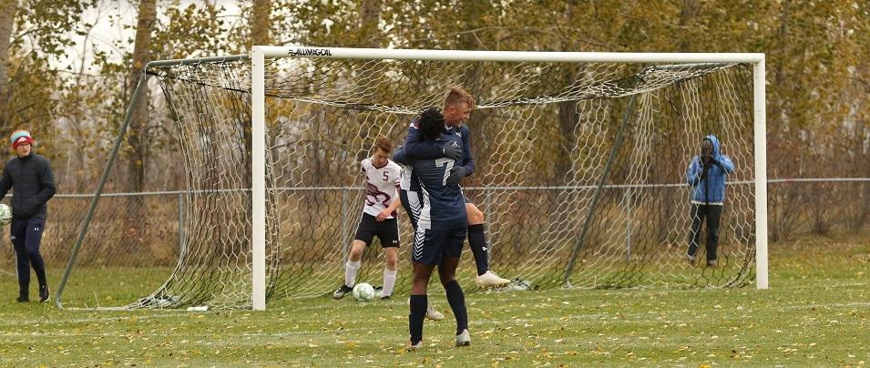 Goal celebration against the ACC Cougars.