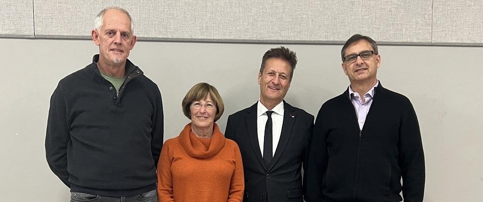 Shaun Crew, Libby Hanna, Ron Schuler, and Howard Bredin.
