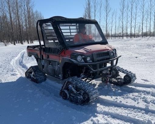 A utility terrain vehicle (UTV) and cross-country ski groomer are the newest pieces of equipment procured by the Town of Niverville thanks to grants and a private donation.
