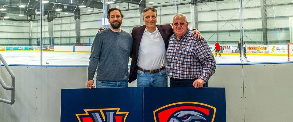 Nighthawks board members Jeremy Braun, Ray Dowse, and Clarence Braun.