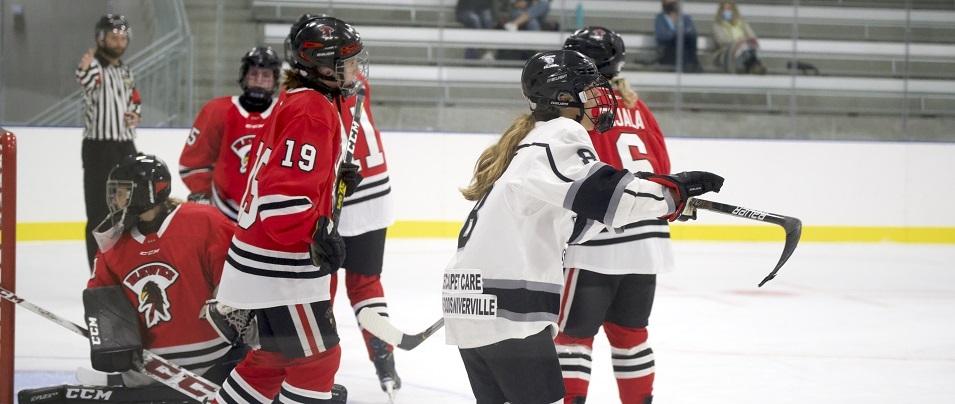 Niverville's own Ginger Fast scored both of the U18 Female Selects' inaugural goals.