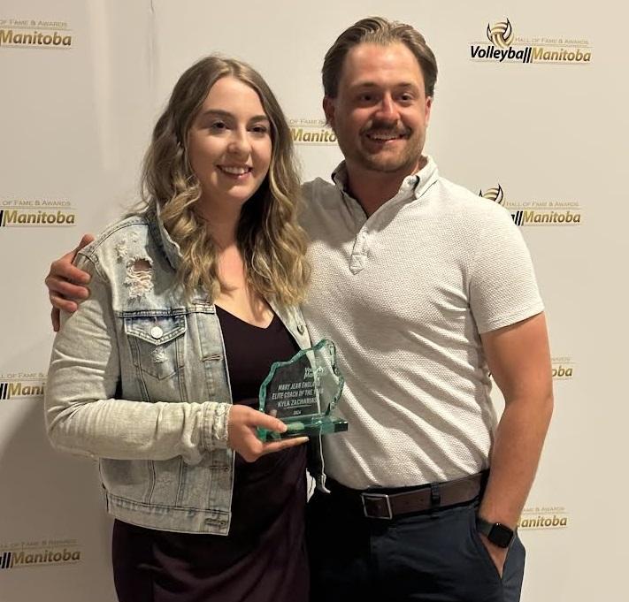 Kyla Zacharias, alongside her husband Dylan.