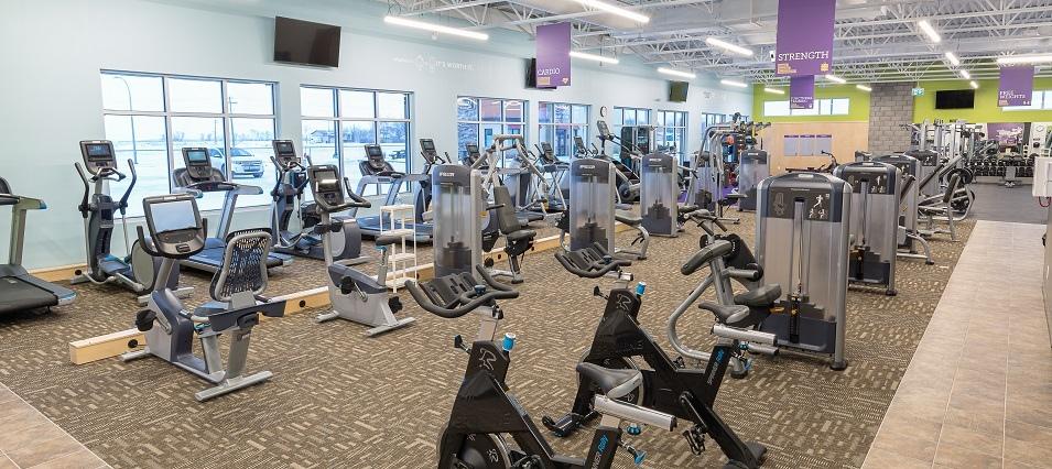 Inside the new Anytime Fitness location in Niverville.