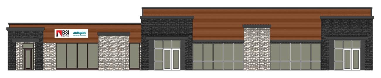 The new commercial strip mall to be built at 41 Main Street in Niverville.